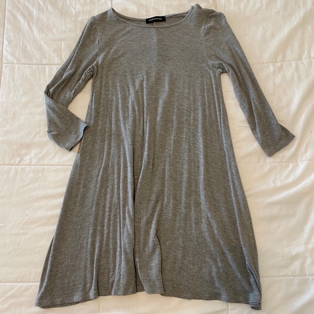 Gray basic mini-dress 🤍
